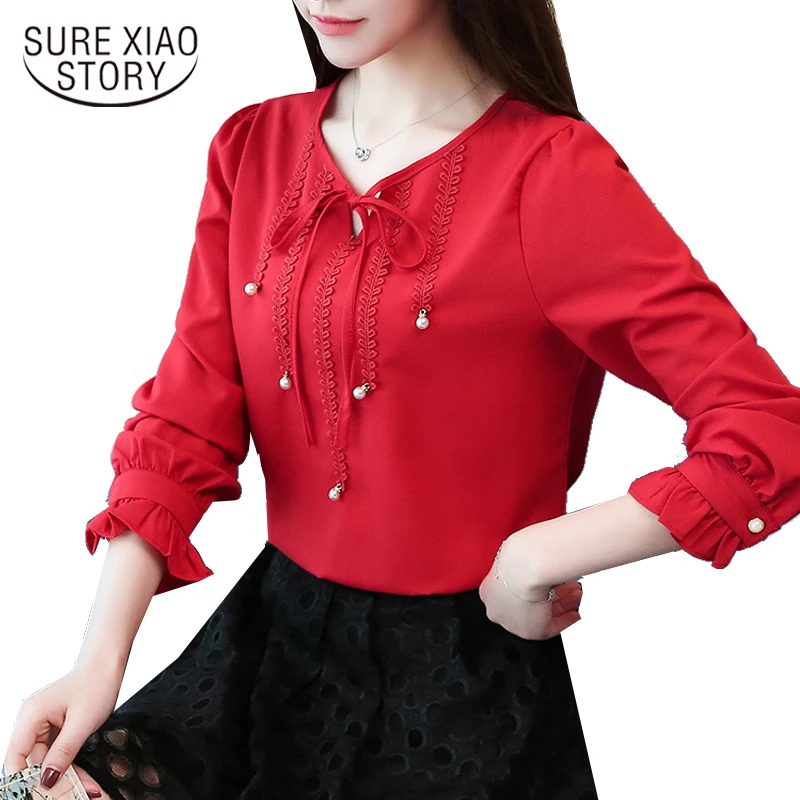 2017 new version fashion autumn all-match woman long sleeved blouses top chiffon blouses full shirt 826B 30
2017 new version fashion autumn all-match woman long sleeved blouses top chiffon blouses full shirt 826B 30