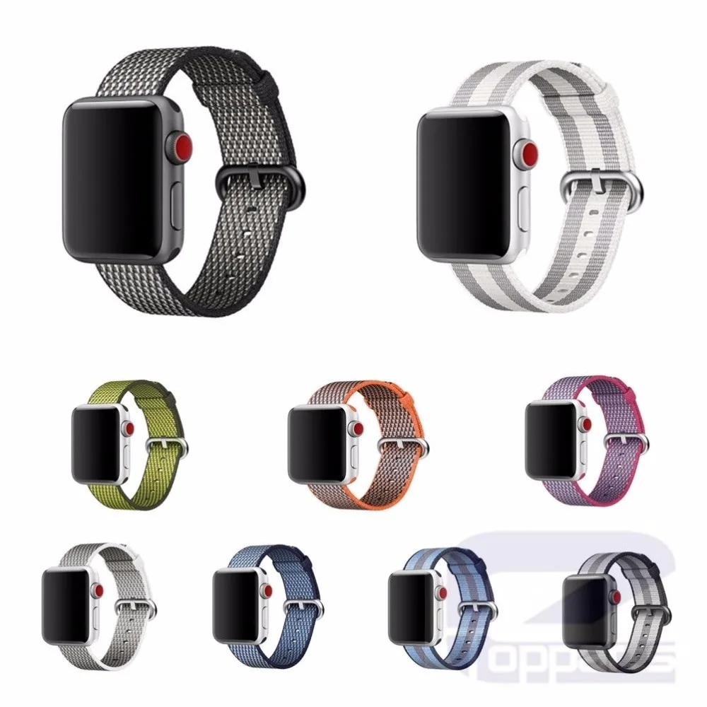 Stripe Woven Nylon Sport Watch Band Bracelet Connector For Apple Watch series 4 3 1/2 40MM 44MM
Stripe Woven Nylon Sport Watch Band Bracelet Connector For Apple Watch series 4 3 1/2 40MM 44MM
