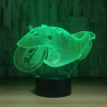 3D motorcycle 7 color night light desk lamp energy saving led lights holiday gifts 981
3D motorcycle 7 color night light desk lamp energy saving led lights holiday gifts 981