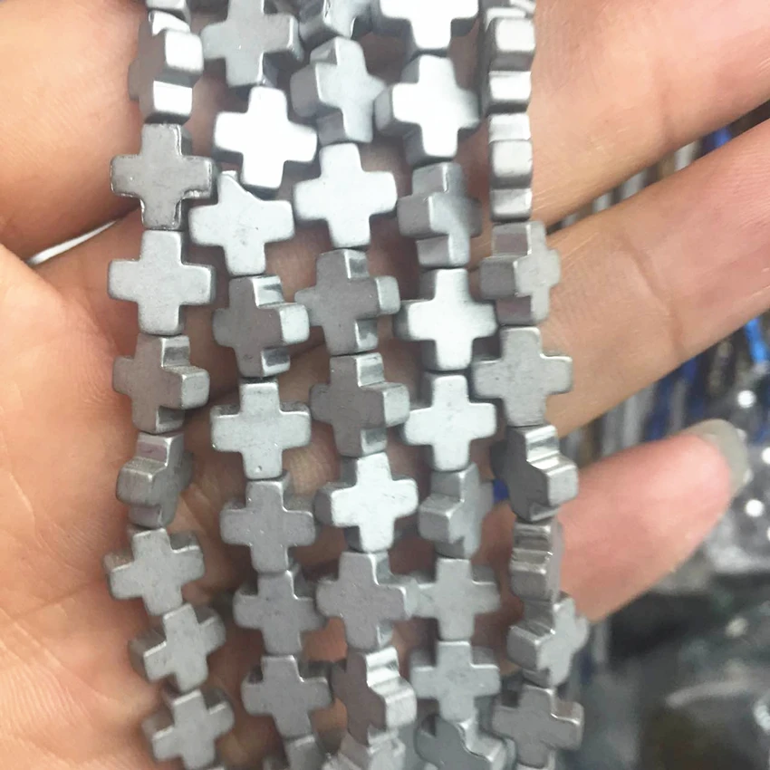 3 colors natural stone hematite frosted matte spacer 4 6 8 10 12mm cross shape accessories elegant jewelry findings 15inch B3256
3 colors natural stone hematite frosted matte spacer 4 6 8 10 12mm cross shape accessories elegant jewelry findings 15inch B3256