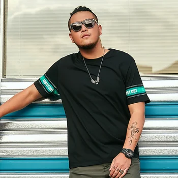 2019 Summer Men's Sleeves Green Printed Stripes With Letters Loose Casual Cotton Short-sleeved Round Neck T-shirt 1-6XL
2019 Summer Men's Sleeves Green Printed Stripes With Letters Loose Casual Cotton Short-sleeved Round Neck T-shirt 1-6XL