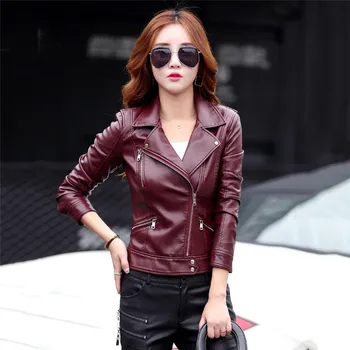 2019 New Autumn Winter Street Women's Short Washed PU Leather Jacket Zipper Bright Colors Ladies Basic Jackets Women Coats YH325
2019 New Autumn Winter Street Women's Short Washed PU Leather Jacket Zipper Bright Colors Ladies Basic Jackets Women Coats YH325