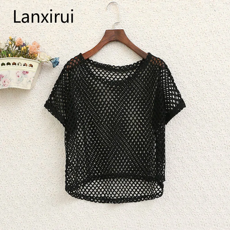 2018 New Short Sleeve T -Shirt ,High Quality Female Hollow Out Grid Smock Loose Big Yards Short T -Shirt
2018 New Short Sleeve T -Shirt ,High Quality Female Hollow Out Grid Smock Loose Big Yards Short T -Shirt