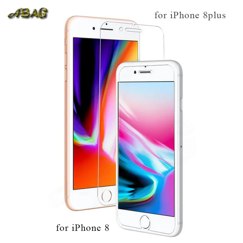 

ABAG 9H tempered glass film for iphone 6 7 8 X 6plus 7plus 8plus 5 5S SE 6s Ultra-thin screen protectors guard