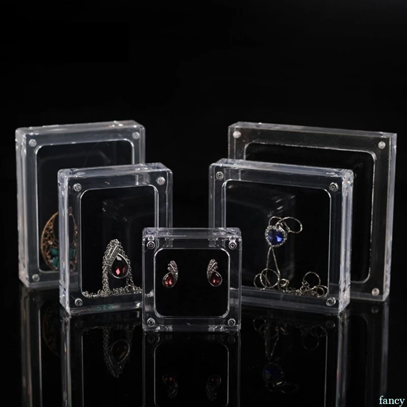 1 Pc Clear Acrylic Suspended Jewelry Display Square Magnetic Clip On Jewelry Box Case
1 Pc Clear Acrylic Suspended Jewelry Display Square Magnetic Clip On Jewelry Box Case