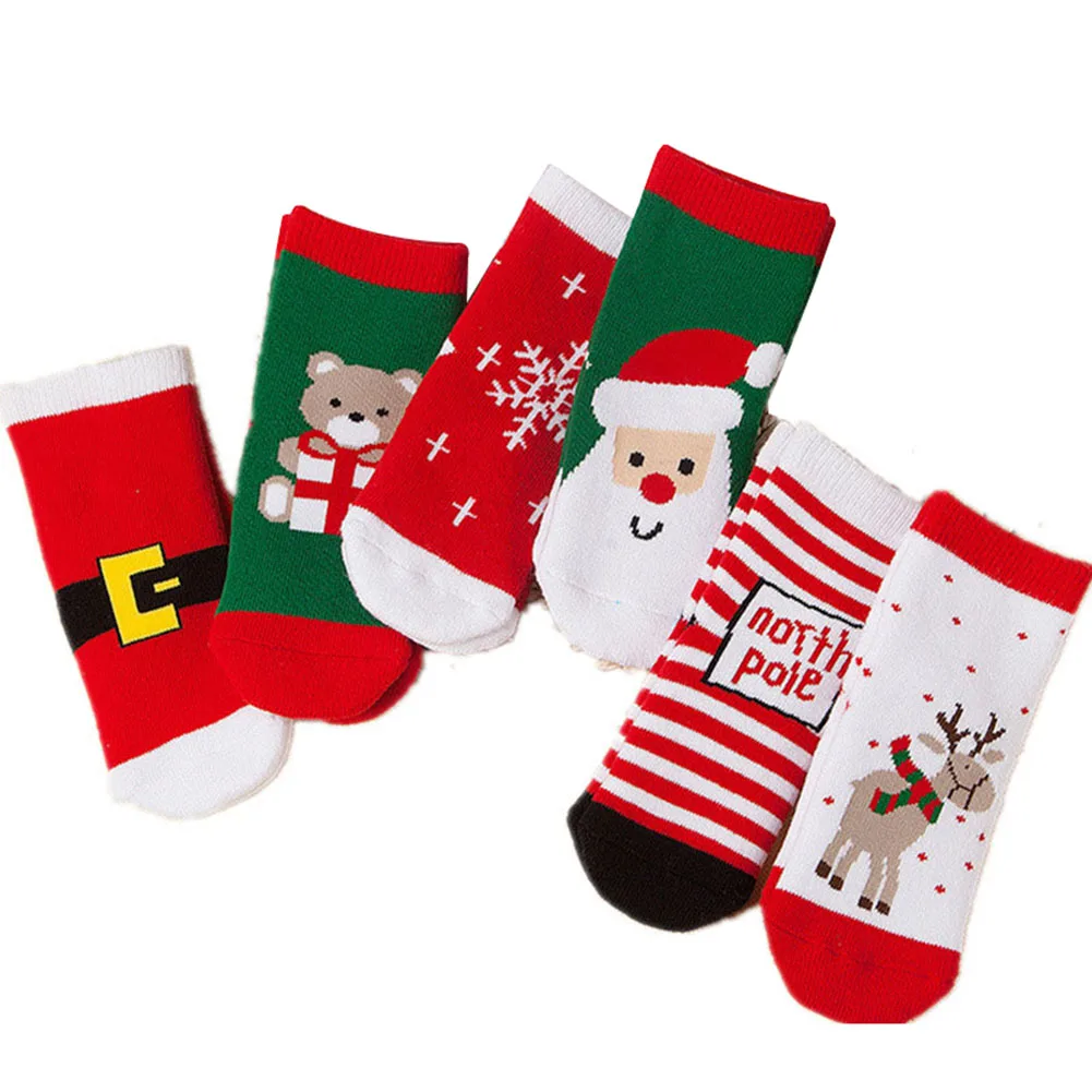 1 Pair Socks Christmas Style Pattern Thicken Breathable For Children Autumn Winter Random Style
1 Pair Socks Christmas Style Pattern Thicken Breathable For Children Autumn Winter Random Style