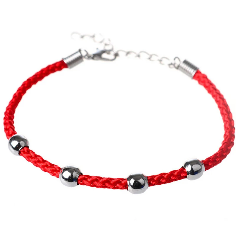 Hot 1PC Ethnic Lucky Red Rope Chain Cute Beads Women Men Lover's Bracelets Trendy Delicate Bracelets Jewery
Hot 1PC Ethnic Lucky Red Rope Chain Cute Beads Women Men Lover's Bracelets Trendy Delicate Bracelets Jewery
