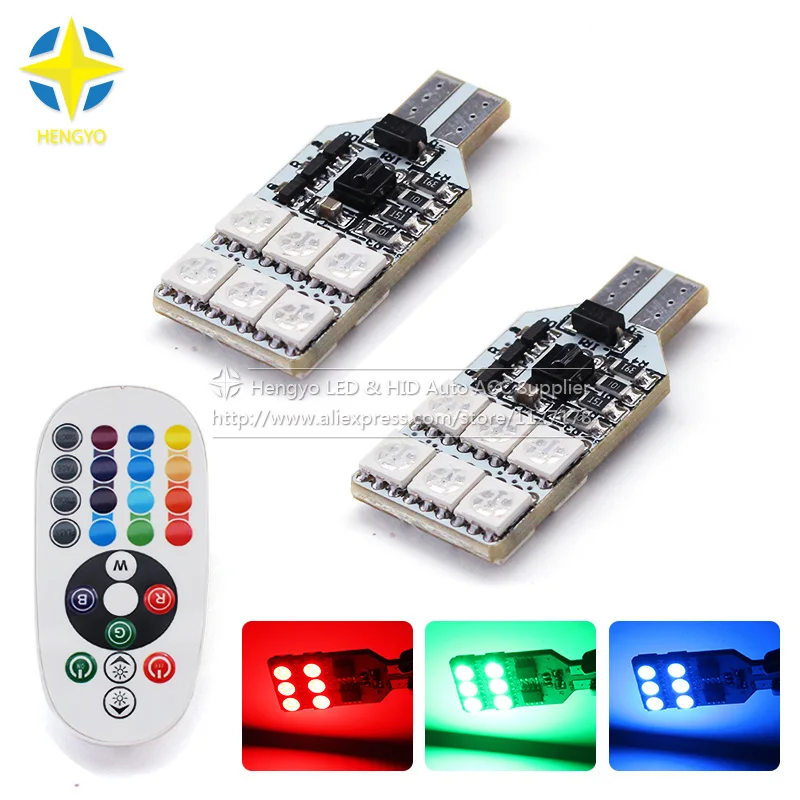 1 Set Remote Control Car Interior RGB LED Car Reading Light DC 12V 12SMD 5050 Auto Interior Lamps t10 5050 Clearance light
1 Set Remote Control Car Interior RGB LED Car Reading Light DC 12V 12SMD 5050 Auto Interior Lamps t10 5050 Clearance light