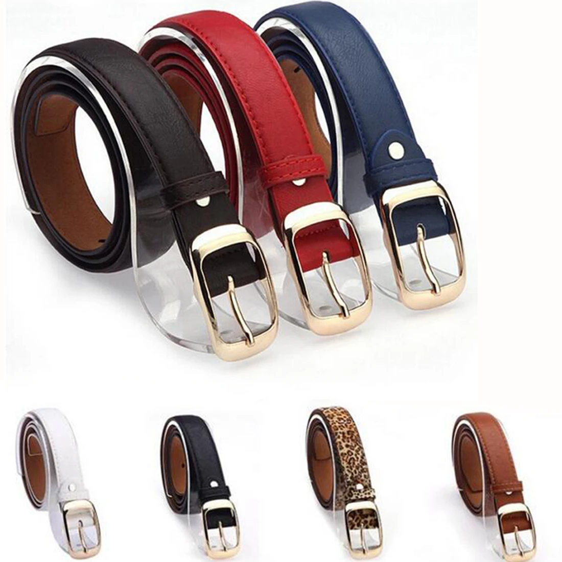 Hot Women Belt Brand Designer Hot Ladies Faux Imitation Leather Metal Buckle Straps Girls Fashion Accessories 7 Colors
Hot Women Belt Brand Designer Hot Ladies Faux Imitation Leather Metal Buckle Straps Girls Fashion Accessories 7 Colors