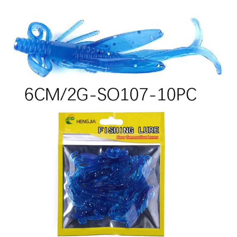 10pcs Soft PVC Larva Fishing Lures 2g 6cm Floating Crayfish Bait Freshwater Swimbaits Soft Bait Worm
10pcs Soft PVC Larva Fishing Lures 2g 6cm Floating Crayfish Bait Freshwater Swimbaits Soft Bait Worm