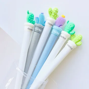 48 pcs/lot Cactus Gel Pen Cute 0.5mm black Signature Pen Escolar Papelaria School writing Supply Promotional Gift
48 pcs/lot Cactus Gel Pen Cute 0.5mm black Signature Pen Escolar Papelaria School writing Supply Promotional Gift