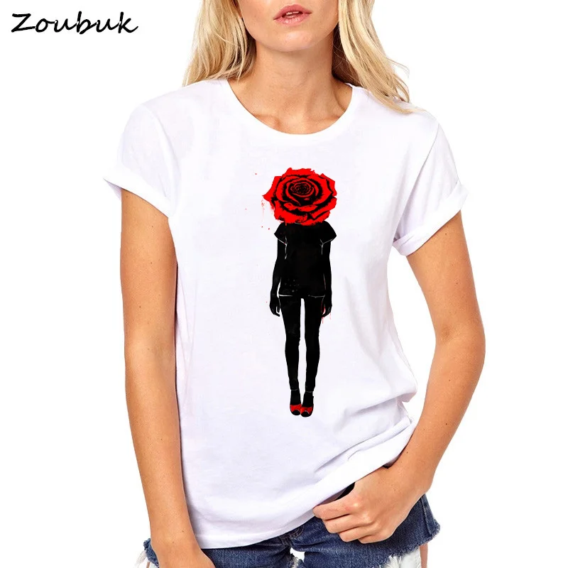 Novelty red rose girl design t shirt women fashion art t-shirts summer white o-neck tee shirt femme casual t-shirts hipster tops
Novelty red rose girl design t shirt women fashion art t-shirts summer white o-neck tee shirt femme casual t-shirts hipster tops