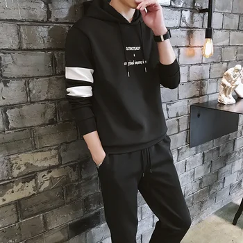 Men Autumn Sportswear Sets Sweatshirts+Sweatpants Hooded pullovers New Fashion Men Casual Sets Size 3XL
Men Autumn Sportswear Sets Sweatshirts+Sweatpants Hooded pullovers New Fashion Men Casual Sets Size 3XL
