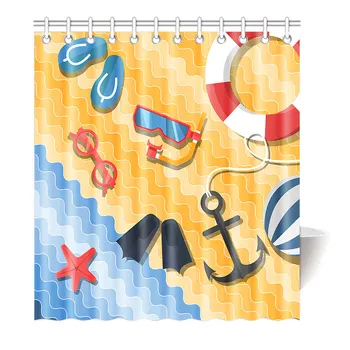 Kids Shower Curtain Cartoon Sea Supplies Orange Family Decor Beach Blue Stars Shells Nautical Tropical Art Diving mirror flip
Kids Shower Curtain Cartoon Sea Supplies Orange Family Decor Beach Blue Stars Shells Nautical Tropical Art Diving mirror flip