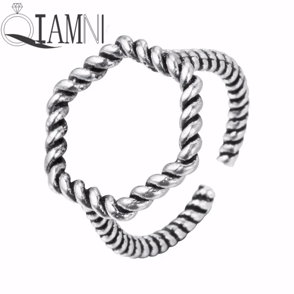 QIAMNI 925 Thai Silver Antique Multilayer Geometric Round Chain Cross Leaf Wide Open Ring Women Girls Birthday Party Gift
QIAMNI 925 Thai Silver Antique Multilayer Geometric Round Chain Cross Leaf Wide Open Ring Women Girls Birthday Party Gift