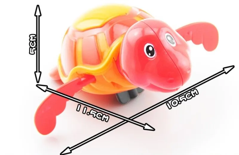 Clockwork Toy Wind Up Crocodile Toy Turtles Water Swim Kid Bath Pool Tub Animal Education Wind Up Toys For Children Random Color