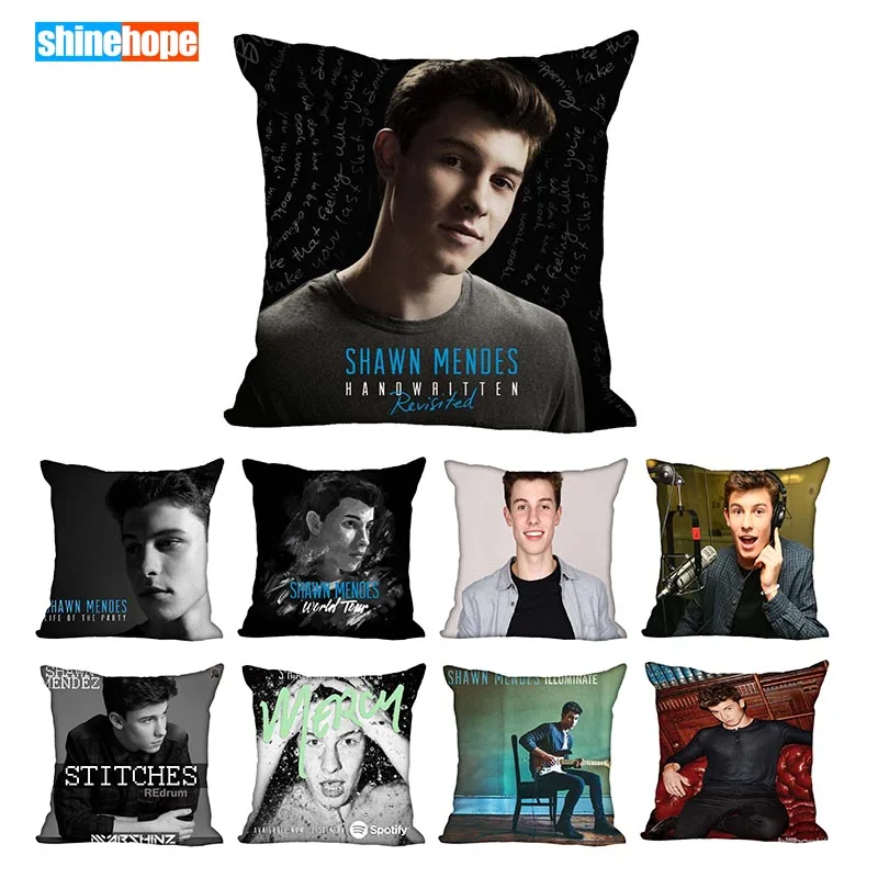 45X45cm,40X40cm(one sides) Pillow Case Modern Home Decorative Shawn Mendes Pillowcase For Living Room Pillow Cover
45X45cm,40X40cm(one sides) Pillow Case Modern Home Decorative Shawn Mendes Pillowcase For Living Room Pillow Cover