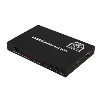 HDMI Matrix HDMI Switch HDMI Four In Two Out HD Video Splitter 4X2 Support 4k*2k 3D
HDMI Matrix HDMI Switch HDMI Four In Two Out HD Video Splitter 4X2 Support 4k*2k 3D