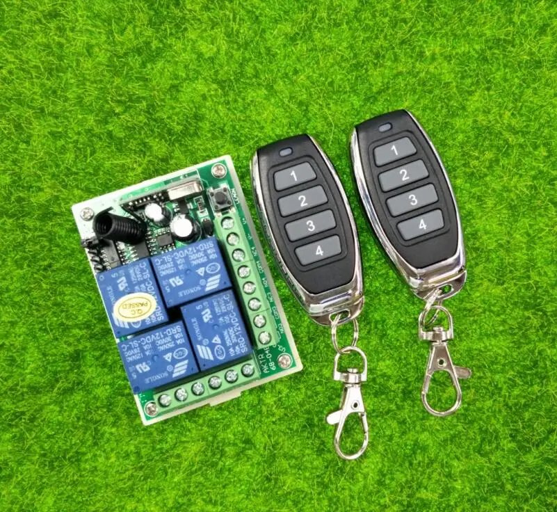 DC 12V 10A 4-канальный радиочастотный беспроводной пульт дистанционного управления приемник передатчик обучающий код 315/433 МГц
DC 12V 10A 4-канальный радиочастотный беспроводной пульт дистанционного управления приемник передатчик обучающий код 315/433 МГц