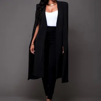 KLV coats Loose Long Cloak Coat Cape Cardigan Outwear coats and jackets women 4.2
KLV coats Loose Long Cloak Coat Cape Cardigan Outwear coats and jackets women 4.2