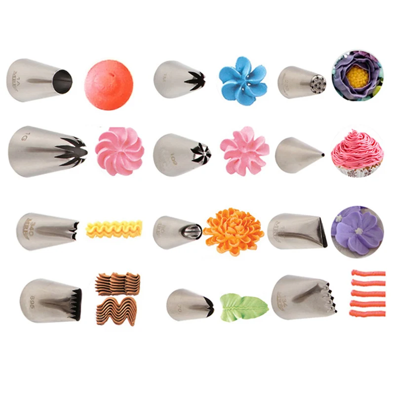 Free shipping 12pcs stainless steel Icing Piping Tips Kit Nozzle pastry tubes cream Cake Cupcake Decorating Pastry Tool bakery
Free shipping 12pcs stainless steel Icing Piping Tips Kit Nozzle pastry tubes cream Cake Cupcake Decorating Pastry Tool bakery
