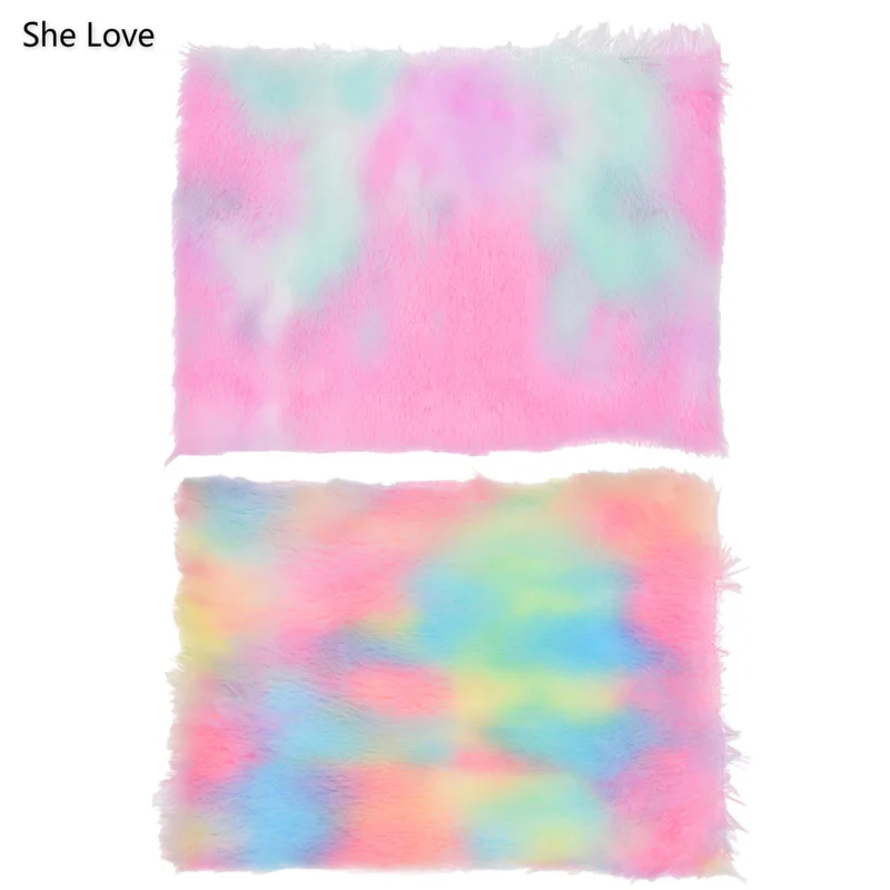 She Love A4 Rainbow Fur Fabric DIY Material For Garments Craft Making Accessories
She Love A4 Rainbow Fur Fabric DIY Material For Garments Craft Making Accessories