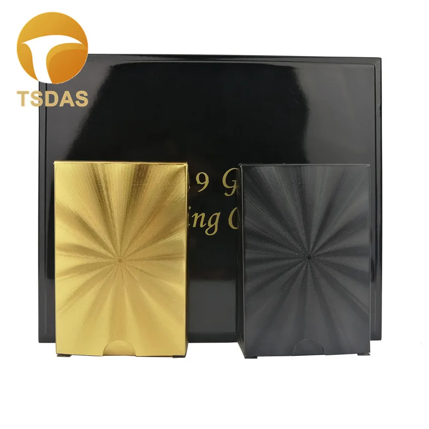 New Black Waterproof Playing Cards Novelty Collection Gift Durable Golden Playing Card With Wooden Box
New Black Waterproof Playing Cards Novelty Collection Gift Durable Golden Playing Card With Wooden Box