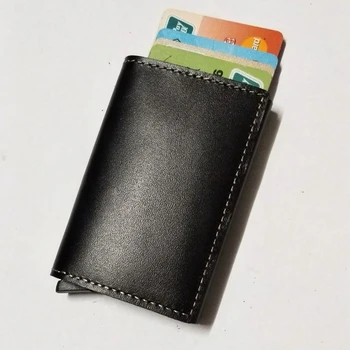 Fashion 2020 Unisex Genuine Leather Card Holder Vintage Purse Crazy Horse Leather Rfid Aluminium Credit Business ID Card Holders
Fashion 2020 Unisex Genuine Leather Card Holder Vintage Purse Crazy Horse Leather Rfid Aluminium Credit Business ID Card Holders