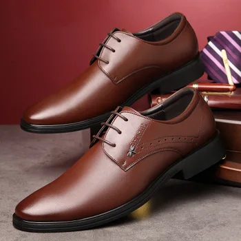 0052 Fall and Winter Men's Business Suit Leather Shoes, Genuine Leather Laces, Tips, Leisure Men's Wear Young Men's Black Leathe
0052 Fall and Winter Men's Business Suit Leather Shoes, Genuine Leather Laces, Tips, Leisure Men's Wear Young Men's Black Leathe