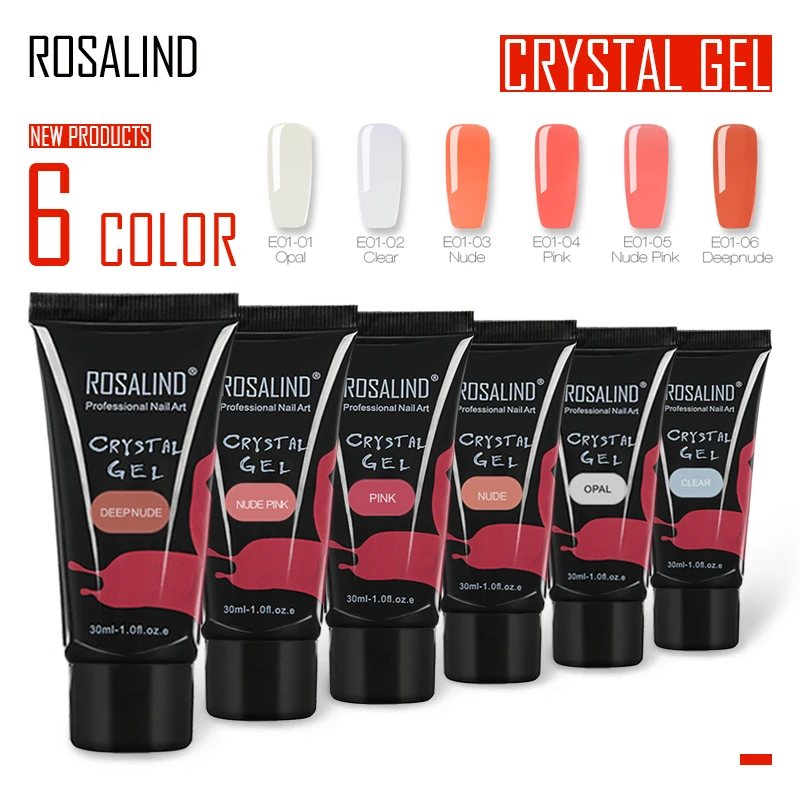 ROSALIND NEW Arrival 30ml Crystal Poly Gel Finger Extension Long-lasting Soak-Off UV LED 6 Colors Gel Lacquer
ROSALIND NEW Arrival 30ml Crystal Poly Gel Finger Extension Long-lasting Soak-Off UV LED 6 Colors Gel Lacquer