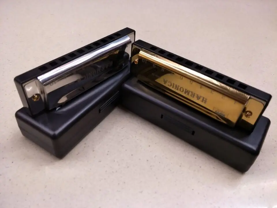 1pc Silver Gold Harmonica 10 Hole Key of C for Blues Rock Jazz Folk Harmonicas New
1pc Silver Gold Harmonica 10 Hole Key of C for Blues Rock Jazz Folk Harmonicas New