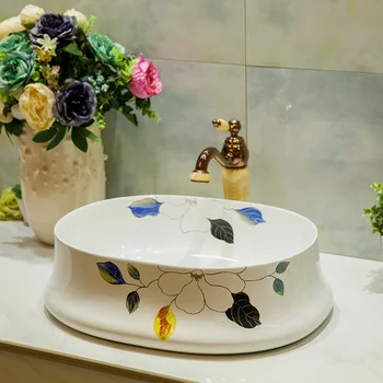 Art Above Counter Basin Oval Ceramic Wash Basin Counter Basin Art Basin Toilet Counter Basin LO621422 
Art Above Counter Basin Oval Ceramic Wash Basin Counter Basin Art Basin Toilet Counter Basin LO621422