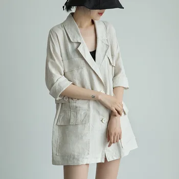 Johnature Vintage Linen Cardigan Women Clothes 2020 Summer New Trench V-neck Three Quarter Sleeve Sunscreen Fashion Trench Coat
Johnature Vintage Linen Cardigan Women Clothes 2020 Summer New Trench V-neck Three Quarter Sleeve Sunscreen Fashion Trench Coat