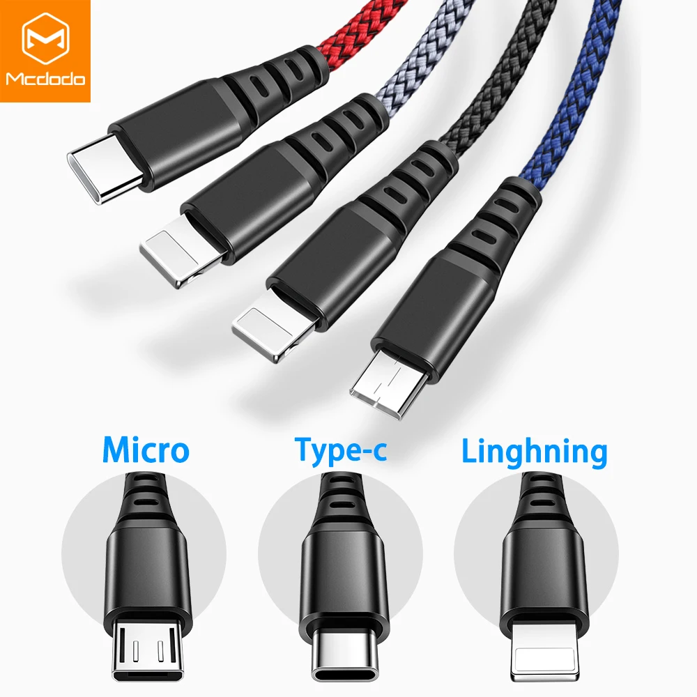 Mcdodo 4 in 1 USB Cable for Micro USB Type C Charger Cable for iPhone Xs Max XR X 8 7Huawei 3 in 1 USB C Fast Data Charging Cord
Mcdodo 4 in 1 USB Cable for Micro USB Type C Charger Cable for iPhone Xs Max XR X 8 7Huawei 3 in 1 USB C Fast Data Charging Cord