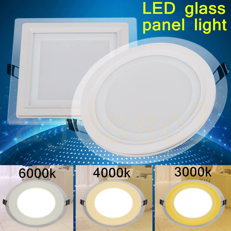 LED Square Panel Glass Dimmable 6W 12W 18W LED Panel Downlight Cover Lights High Bright Ceiling Recessed Lamps AC85-265 + Driver
LED Square Panel Glass Dimmable 6W 12W 18W LED Panel Downlight Cover Lights High Bright Ceiling Recessed Lamps AC85-265 + Driver