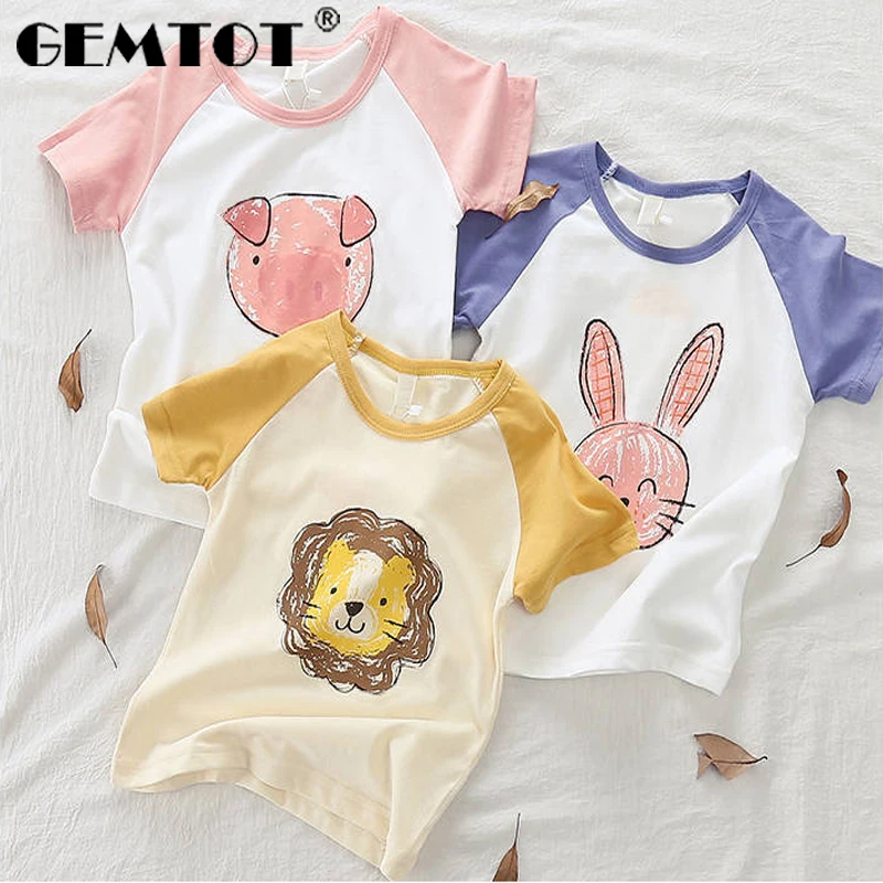 GEMTOT Children's T-shirt 2019 Summer New Girls Cartoon Print Lion Short Sleeve T-Shirt Children Half Sleeve Top Baby Baby Shirt
GEMTOT Children's T-shirt 2019 Summer New Girls Cartoon Print Lion Short Sleeve T-Shirt Children Half Sleeve Top Baby Baby Shirt