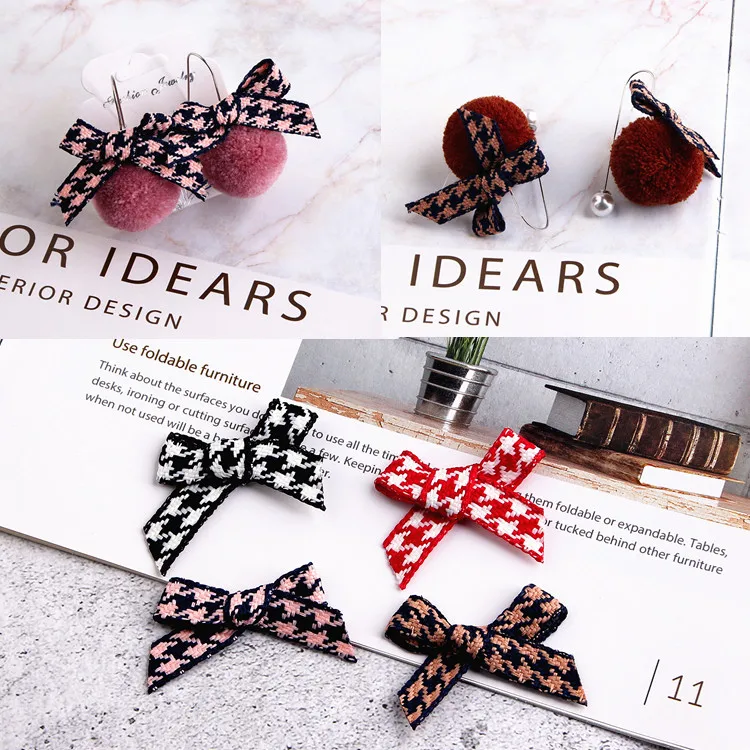 Simple Ribbon Bow Eardrop Accessories Diy Handmade Material Earring Components Jewelry Finding 8pcs
Simple Ribbon Bow Eardrop Accessories Diy Handmade Material Earring Components Jewelry Finding 8pcs