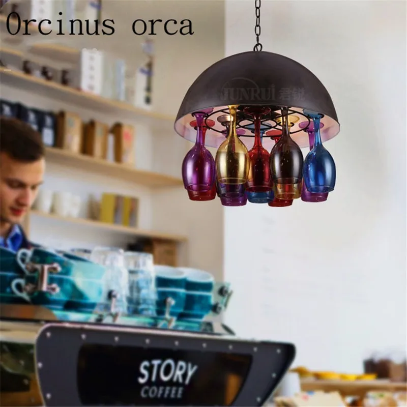 American Creative red wine cup chandelier bar restaurant coffee shop personalized color glass pendant lamp free shipping
American Creative red wine cup chandelier bar restaurant coffee shop personalized color glass pendant lamp free shipping