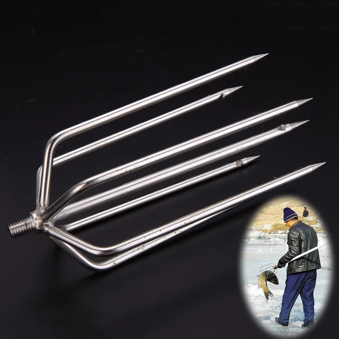 Stainless Steel 7 Prong Harpoon Fish Spear Fork Fishing Ice Breaker Silver Diving Spear Gun Gig Fork Fishing Tackle
Stainless Steel 7 Prong Harpoon Fish Spear Fork Fishing Ice Breaker Silver Diving Spear Gun Gig Fork Fishing Tackle