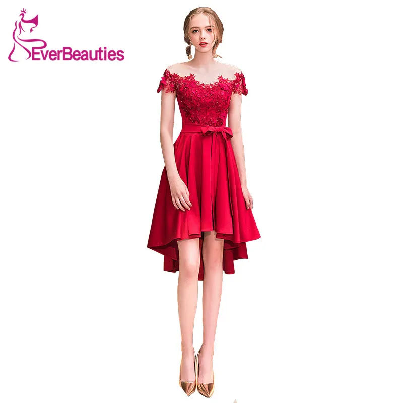 Evening Dresses Front Short Back Long O Neck Appliques Beading Satin Elegant Party Gowns Robe De Soiree Beaded Dresses Evening
Evening Dresses Front Short Back Long O Neck Appliques Beading Satin Elegant Party Gowns Robe De Soiree Beaded Dresses Evening
