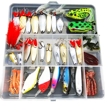 Free shipping 51 pieces lure suit Ray frog Lure soft bait lures fishing bait set freshwater bionic suit with sequins
Free shipping 51 pieces lure suit Ray frog Lure soft bait lures fishing bait set freshwater bionic suit with sequins
