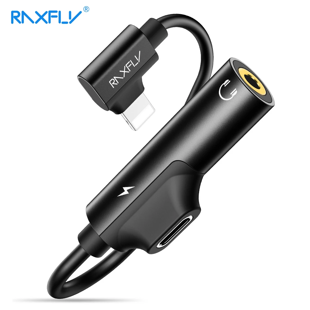 RAXFLY 2in1 Charging Audio Adapter For iPhone X XS Max Lightning to 3.5MM Charger Splitter Adapter For iPhone 3.5 Jack Converter
RAXFLY 2in1 Charging Audio Adapter For iPhone X XS Max Lightning to 3.5MM Charger Splitter Adapter For iPhone 3.5 Jack Converter