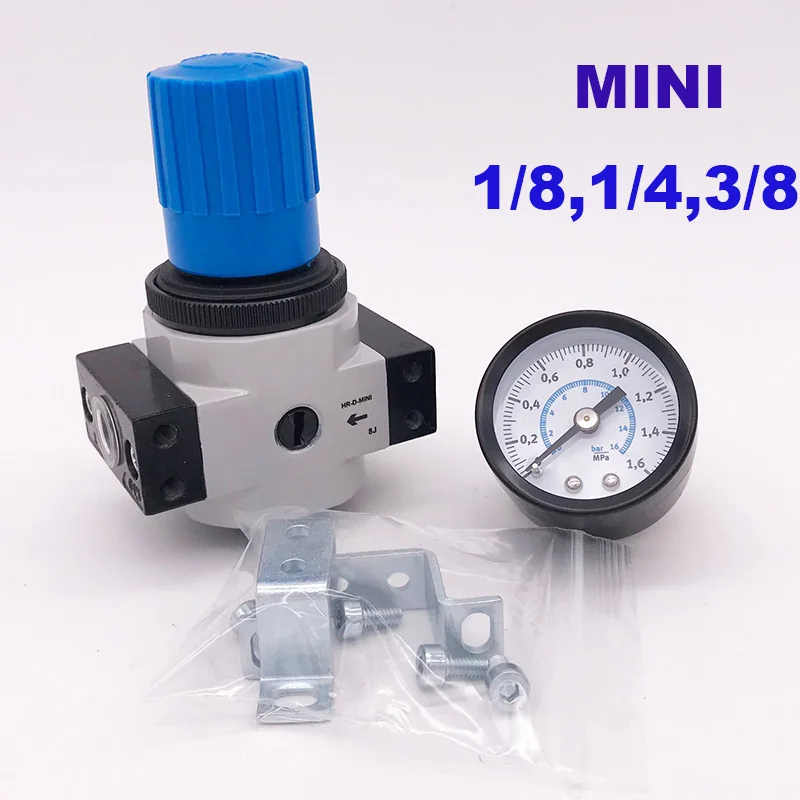 High quality Pneumatic air pressure regulator 1/8 1/4 3/8 inch MINI type with pressure gauge air source treatment units
High quality Pneumatic air pressure regulator 1/8 1/4 3/8 inch MINI type with pressure gauge air source treatment units