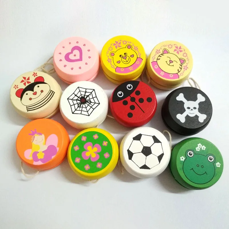 

Yoyo Wooden YO-YO Ball Classic Wooden Yoyo Toys Creative design of personality Building Personality Toys For Children Gift B0907