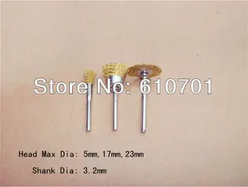 15PCS Pen/Bowl/T/Parallel Shape 5/17/23mm End Brass Wire Brush 3.2mm mandrel For Rotary Tools Electric Grinder Milling
15PCS Pen/Bowl/T/Parallel Shape 5/17/23mm End Brass Wire Brush 3.2mm mandrel For Rotary Tools Electric Grinder Milling