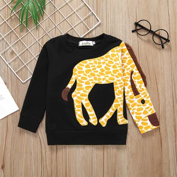 New children's long-sleeved T-shirt spring and autumn personality giraffe shirt boys and girls shirts foreign trade
New children's long-sleeved T-shirt spring and autumn personality giraffe shirt boys and girls shirts foreign trade