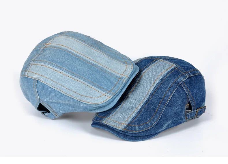 Newsboy Ivy old Hat Men Cap Caps Wash Peaked Male Denim Fashion wmO0vNn8