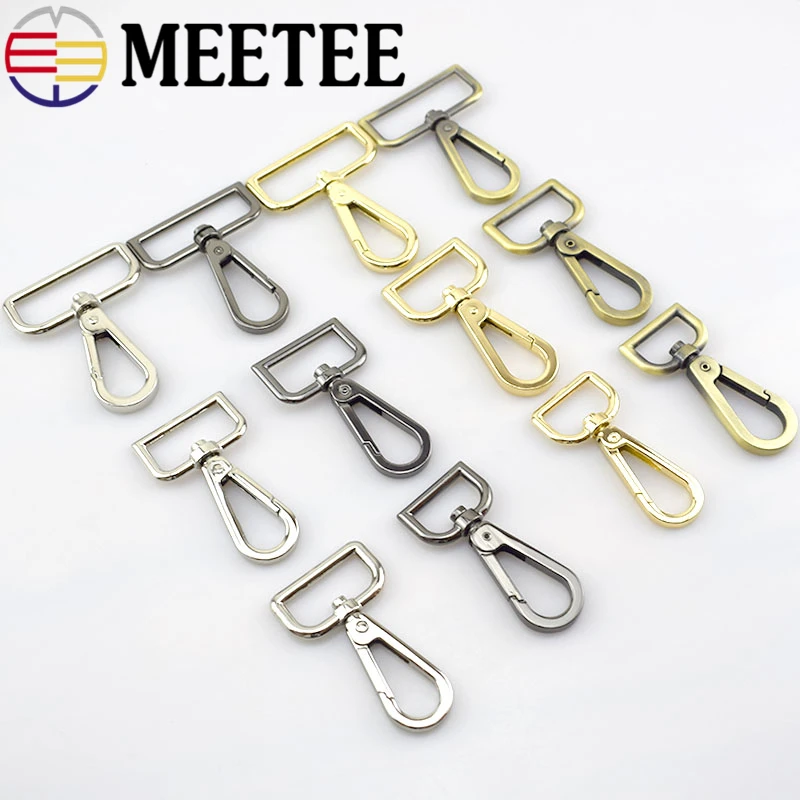1pc Meetee 20/25/32/38mm Metal Bag Buckle Carbines Swivel Lobster Clasp Snap Hook Key Chain Ring Hardware accessories F2-10
1pc Meetee 20/25/32/38mm Metal Bag Buckle Carbines Swivel Lobster Clasp Snap Hook Key Chain Ring Hardware accessories F2-10