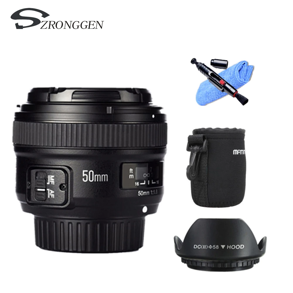 YONGNUO YN 50mm f/1.8 AF Lens YN50mm Aperture Auto Focus Large Aperture for Nikon DSLR Camera as AF-S 50mm 1.8G Free lens bag
YONGNUO YN 50mm f/1.8 AF Lens YN50mm Aperture Auto Focus Large Aperture for Nikon DSLR Camera as AF-S 50mm 1.8G Free lens bag