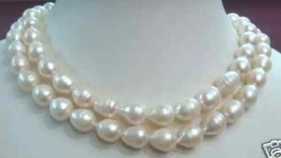 Free shipping >>>>>9-10mm South Sea White Baroque Pearl Necklace 32
Free shipping >>>>>9-10mm South Sea White Baroque Pearl Necklace 32